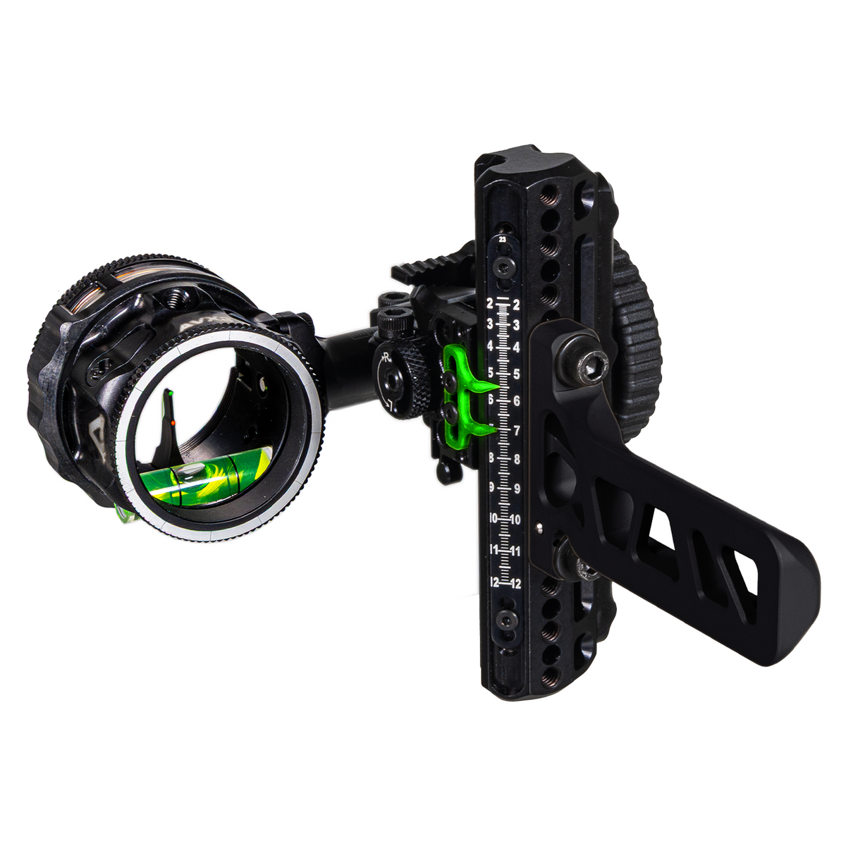 Axcel Driver AVX PLUS Ranger Pin Bridge-Lock bow sight, Stealth Bowhunting Black, AVX-31 Plus scope with .019 inch Ranger pin