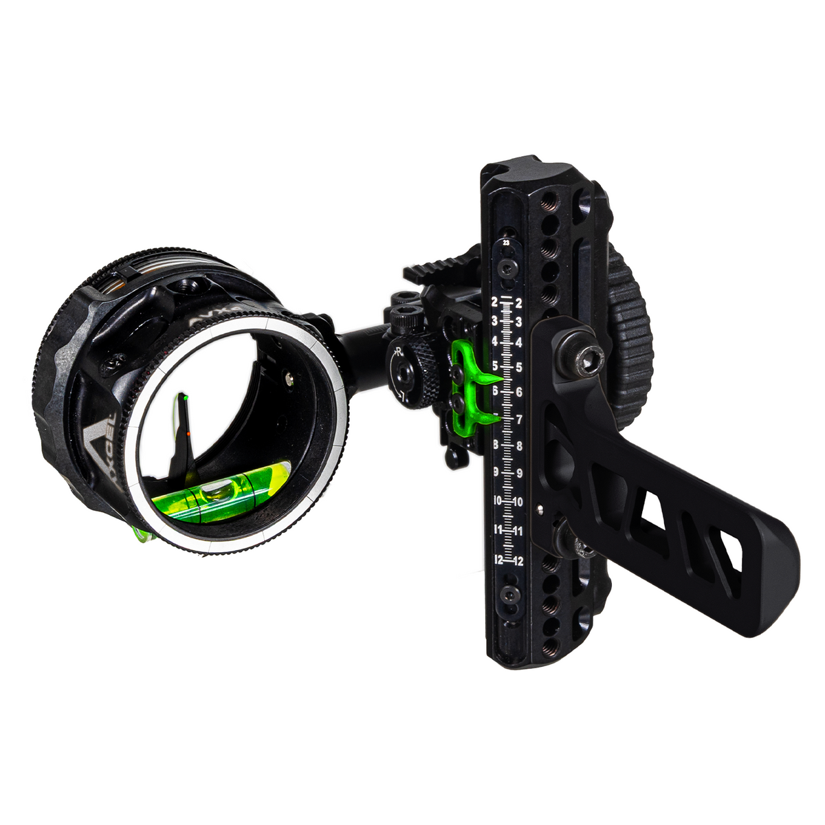 Axcel Driver AVX PLUS Ranger Pin Bridge-Lock bow sight, Stealth Bowhunting Black, AVX-41 Plus scope with .019 inch Ranger pin