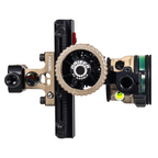 Axcel Driver CK AVX-31 Plus single pin bow sight, Terrain Cerakote, rear view showing DRIVER drive wheel and Picatinny mount
