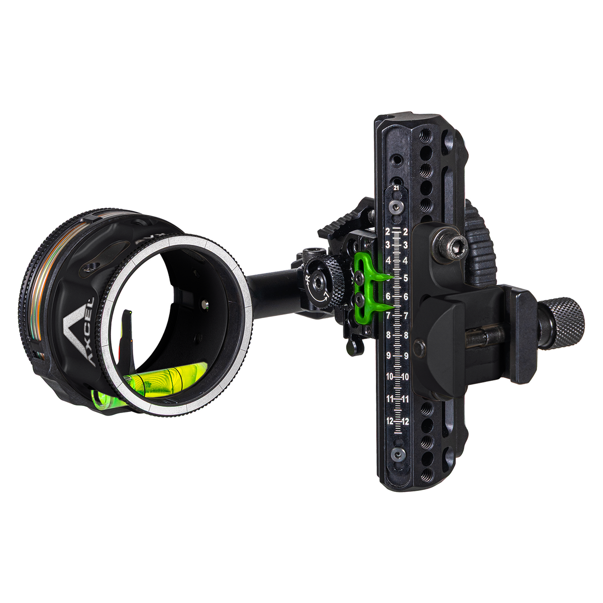 Axcel Driver CK Picatinny bow sight, Midnight Cerakote with AVX-41 Plus scope and .010" Ranger Pin