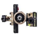 Axcel Driver CK Picatinny bow sight, Terrain Cerakote with AVX-41 Plus scope, rear view of drive wheel