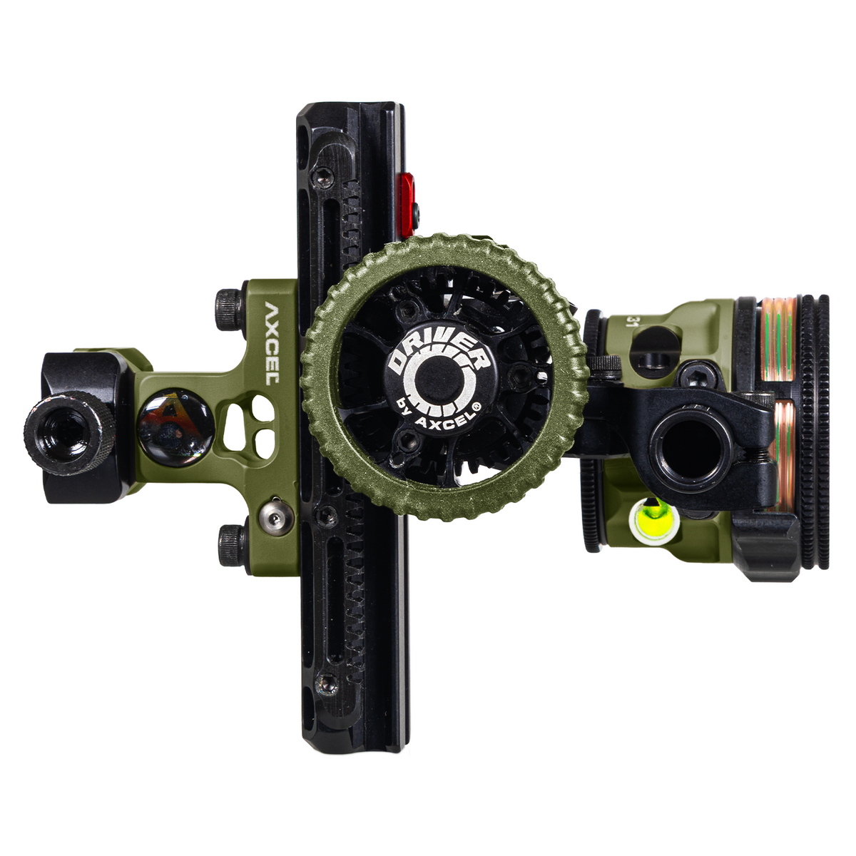 Axcel Driver CK Picatinny, Evergreen Cerakote with AVX-31 Plus scope, profile view