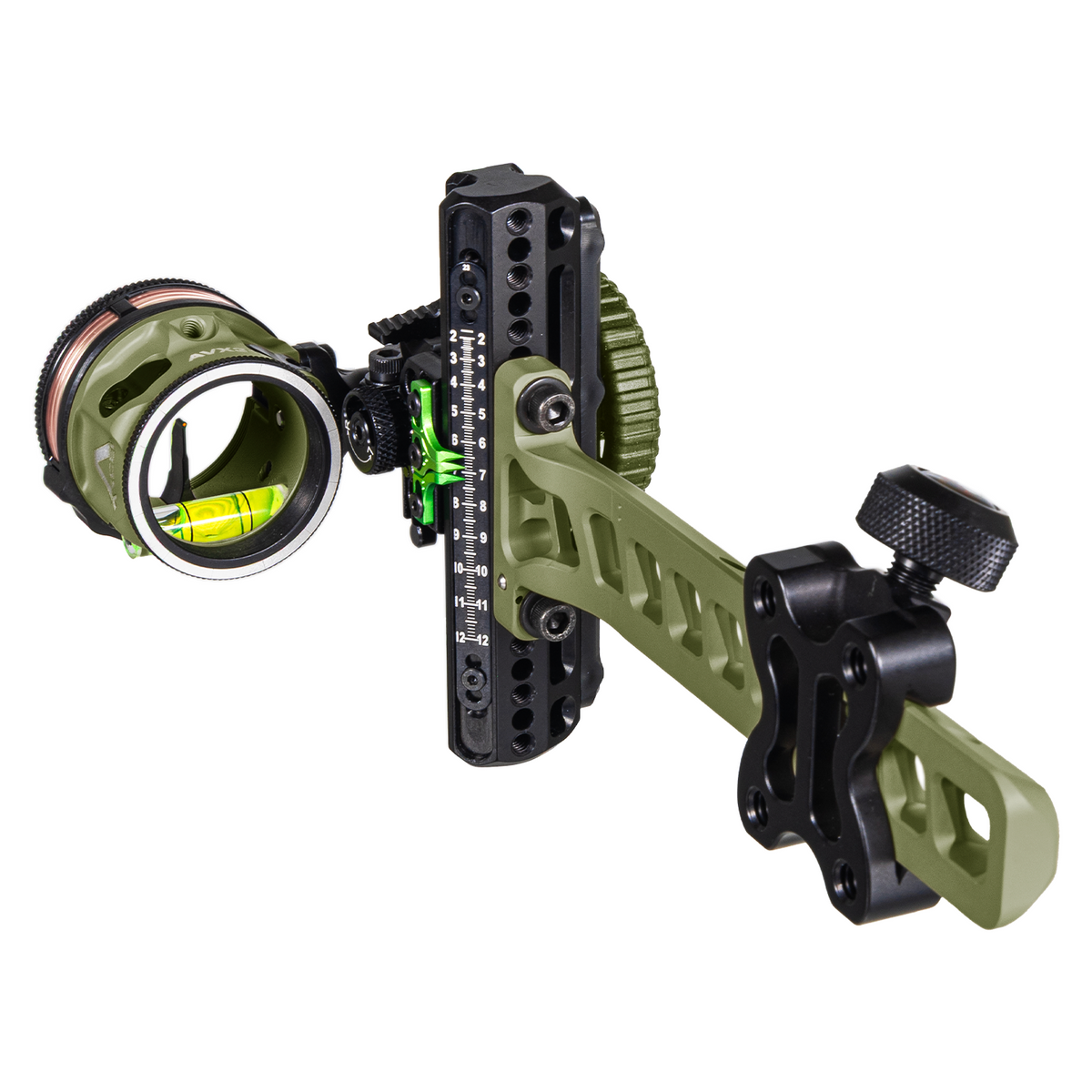 Axcel Driver CK - AVX Single Pin - Standard Pro, Evergreen Cerakote with AVX-31 Plus scope, Red fibre pin