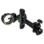 Axcel Driver Standard Pro bow sight with AccuStat II 3-pin scope, .010" pins, Stealth Bowhunting Black