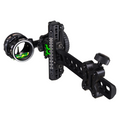 Axcel Driver AVX PLUS Ranger Pin Standard Pro bow sight, Stealth Bowhunting Black, AVX-31 Plus scope with .010 inch Green-Red pin