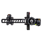 Axcel Driver Standard Pro dovetail bar and drive wheel, Stealth Bowhunting Black, AVX-31 Plus scope, side profile