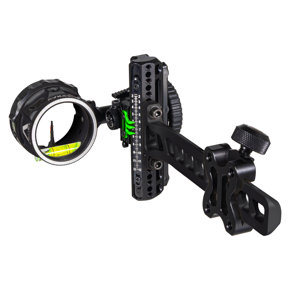 Axcel Driver CK AVX Triple Threat Pin Standard Pro bow sight, Midnight Cerakote, AVX-41 Plus scope, .010" Green-Red-Green pin