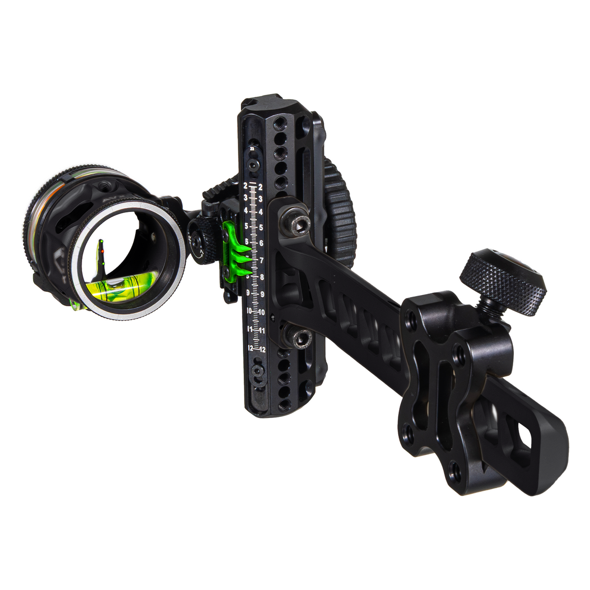 Axcel Driver CK AVX Triple Threat Pin Standard Pro bow sight, Midnight Cerakote, AVX-31 Plus scope, .019" Green-Red-Green pin