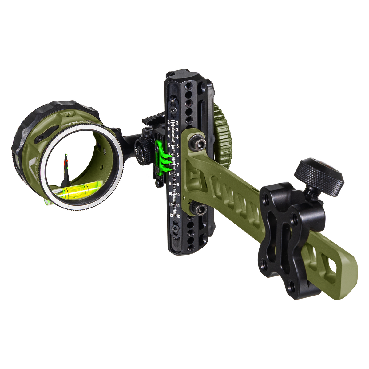 Axcel Driver CK AVX Triple Threat Pin Standard Pro bow sight, Evergreen Cerakote, AVX-41 Plus scope, .019" Green-Red-Green pin