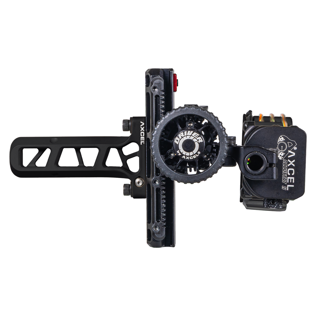 Axcel Driver CK AccuStat II Multi Pin Bridge-Lock bow sight, Midnight Cerakote, full profile