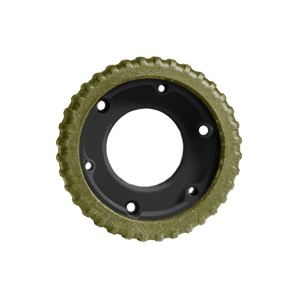 Axcel Driver Sight Dually Wheel & Tread (Rubber Grip), Evergreen, front view