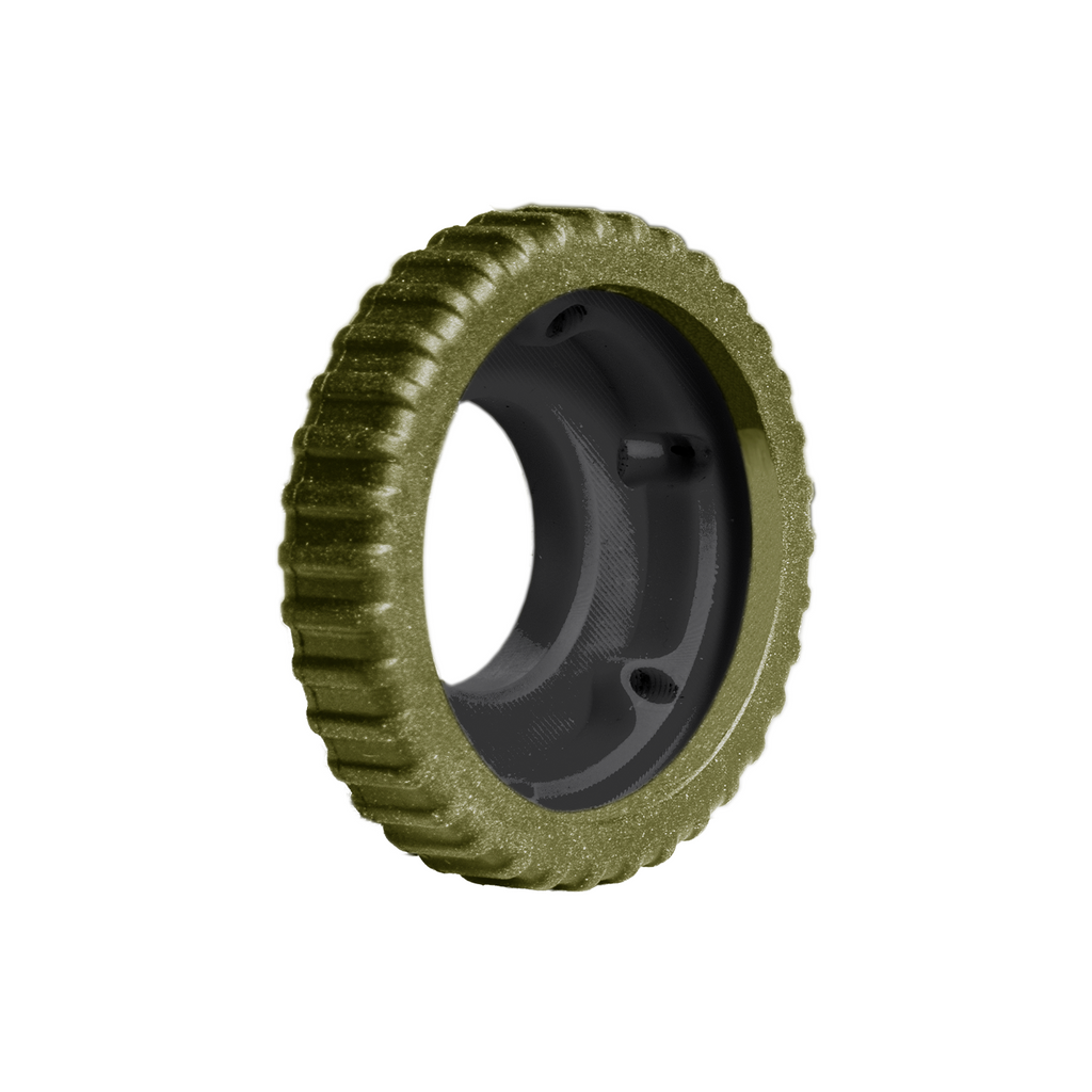Axcel Driver Sight Dually Wheel & Tread (Rubber Grip), Evergreen