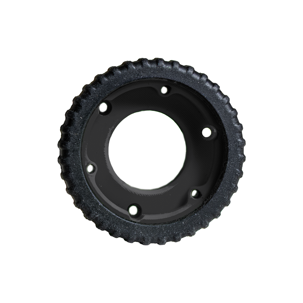 Axcel Driver Sight Dually Wheel & Tread (Rubber Grip), Midnight, front view