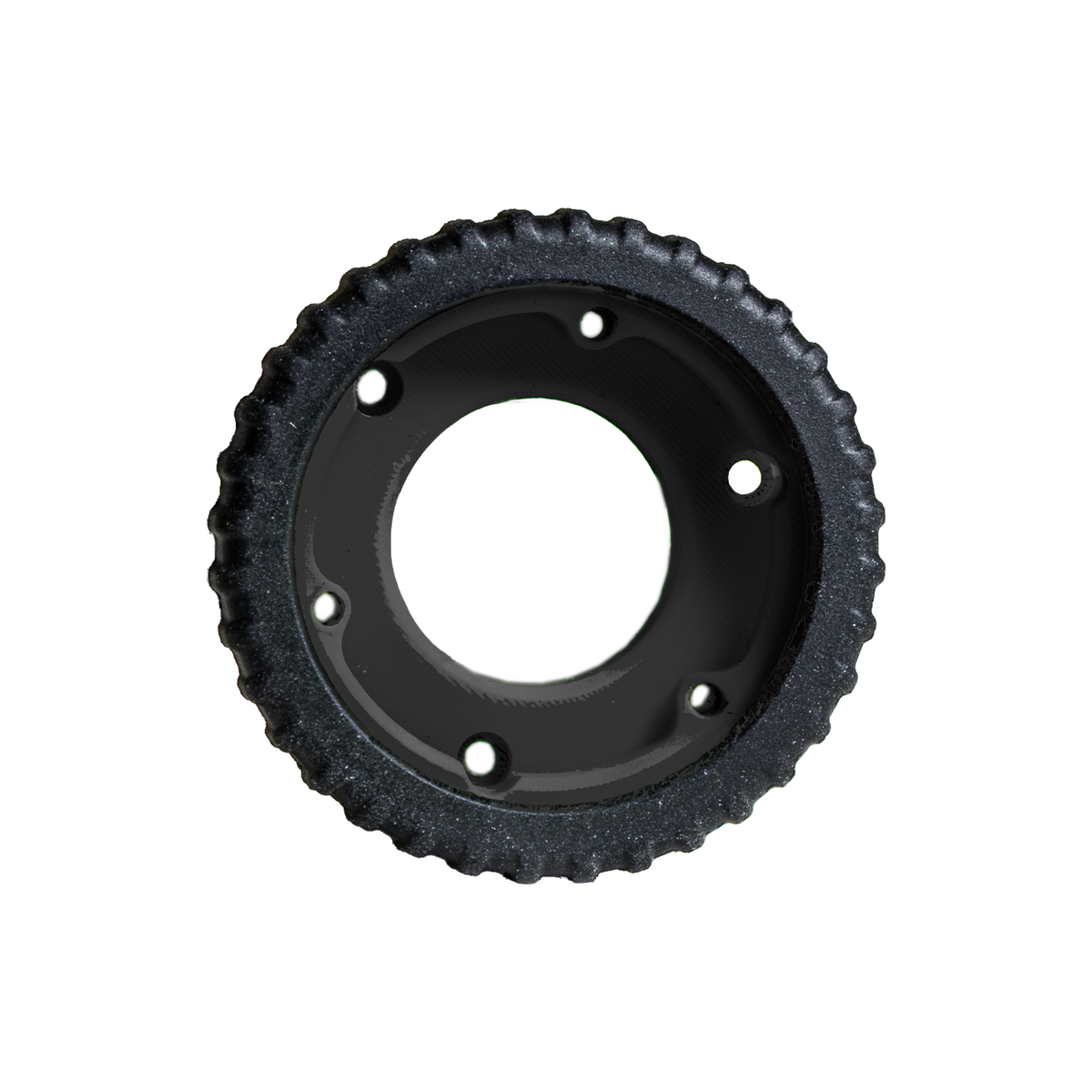 Axcel Driver Sight Dually Wheel & Tread (Rubber Grip), Midnight, front view