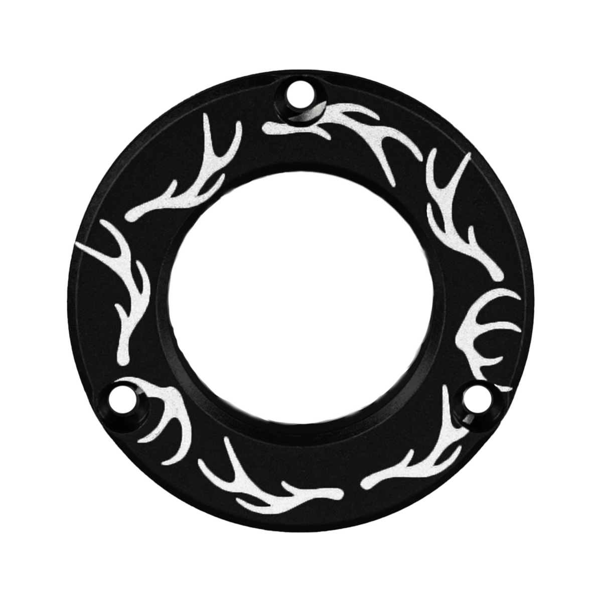 Axcel Driver Sight Hubcap, Elk Antlers engraving, Black