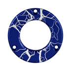 Axcel Driver Sight Hubcap, Fractured Texture engraving, Blue