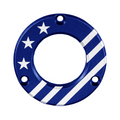 Axcel Driver Sight Hubcap, Made in USA/Patriotic engraving, Blue