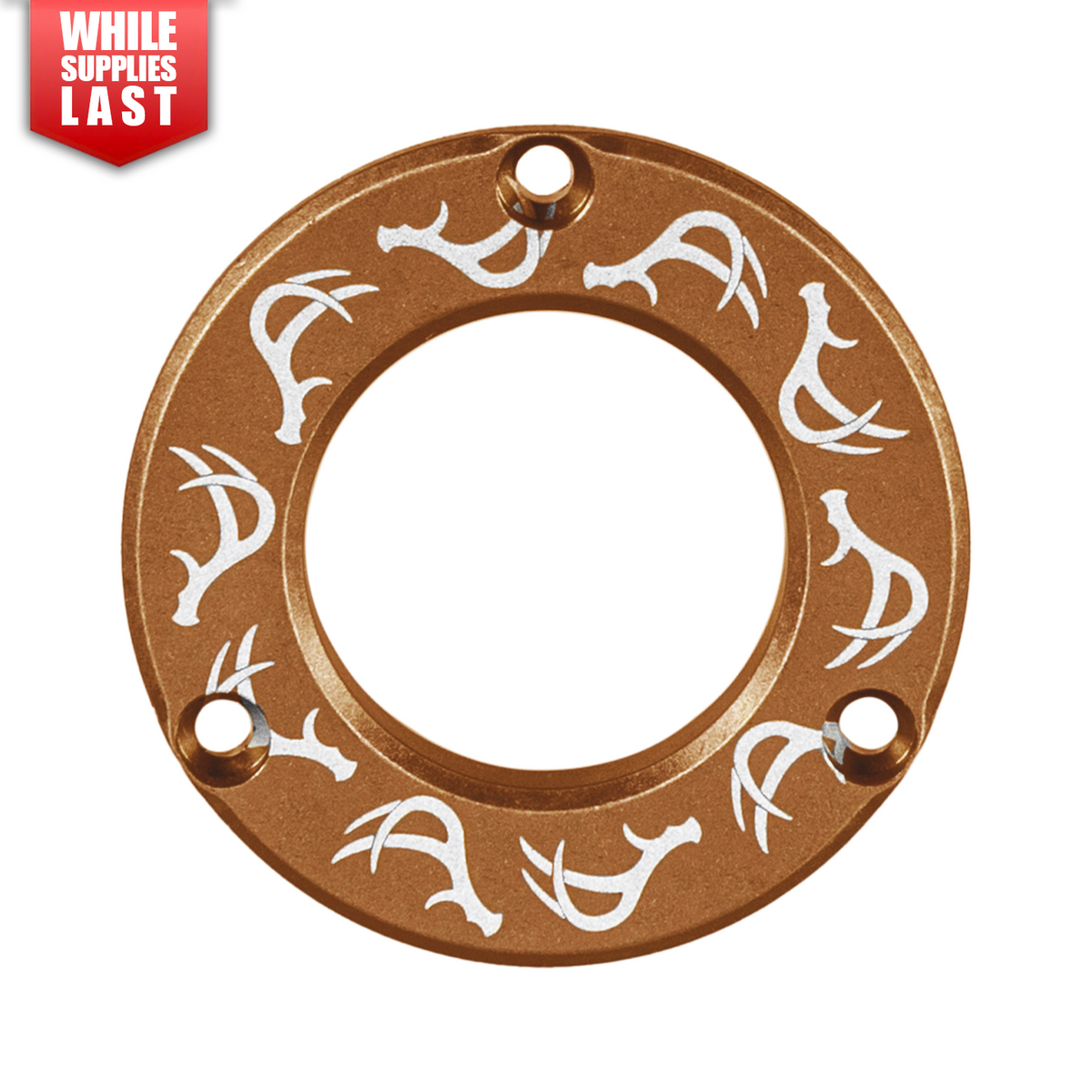 Axcel Driver Sight Hubcap, Deer Antlers engraving, Coyote Tan