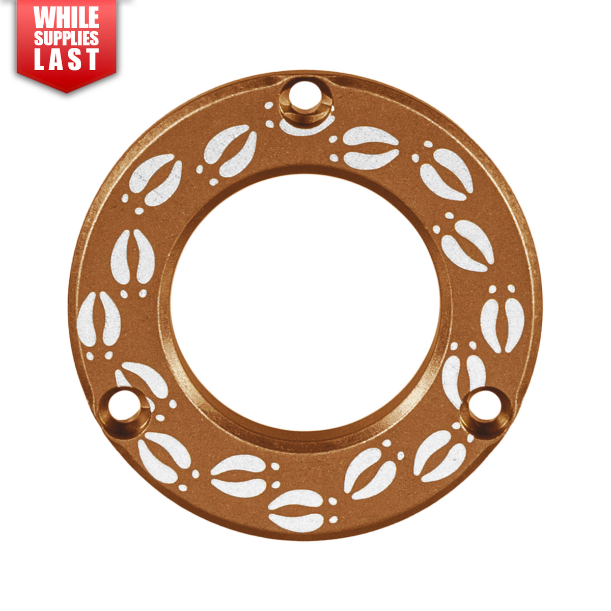 Axcel Driver Sight Hubcap, Deer Tracks engraving, Coyote Tan