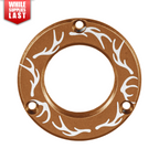 Axcel Driver Sight Hubcap, Elk Antlers engraving, Coyote Tan