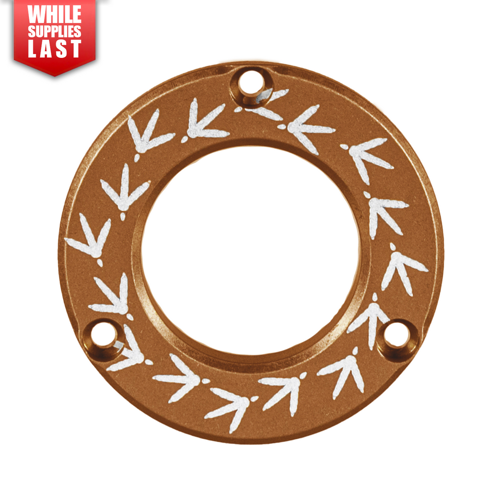 Axcel Driver Sight Hubcap, Turkey Tracks engraving, Coyote Tan