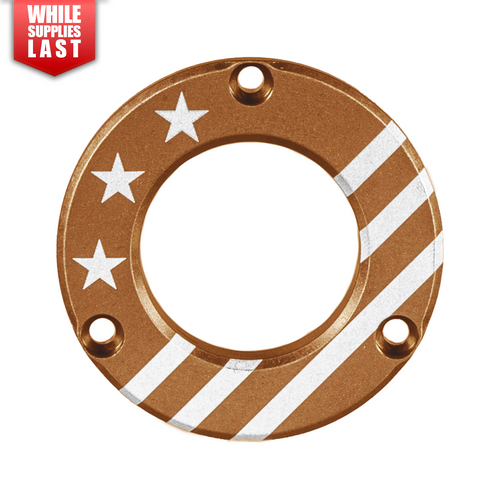Axcel Driver Sight Hubcap with Engraving, Coyote Tan, Made in USA/Patriotic