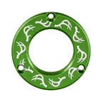 Axcel Driver Sight Hubcap, Deer Antlers engraving, Green