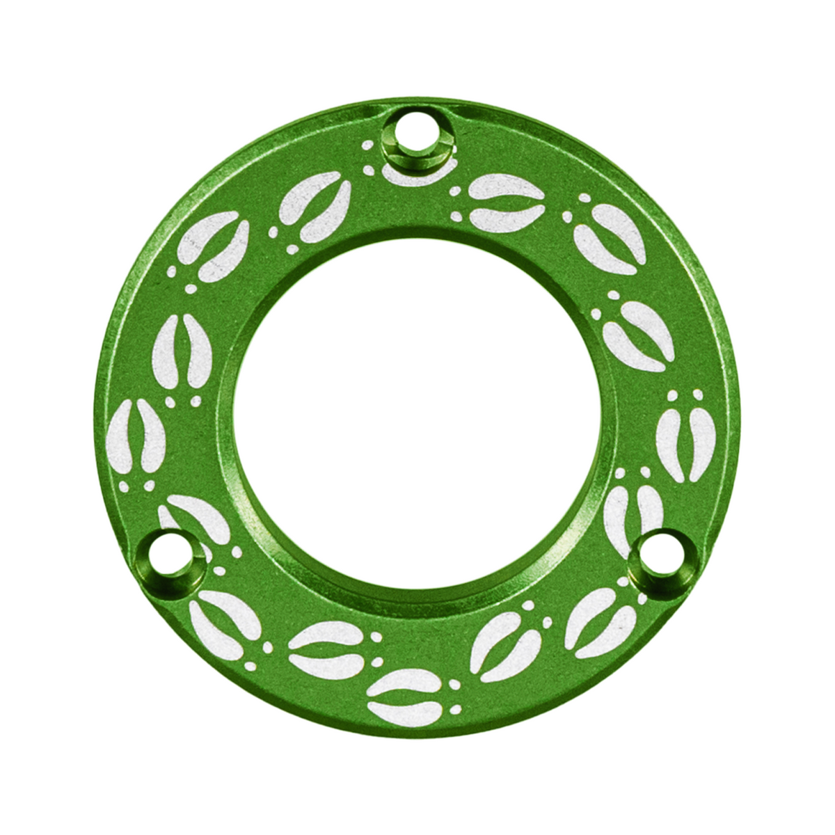 Axcel Driver Sight Hubcap, Deer Tracks engraving, Green
