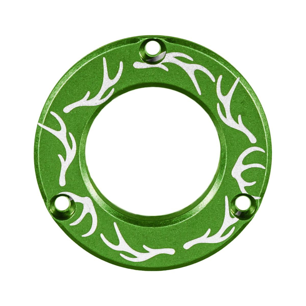 Axcel Driver Sight Hubcap, Elk Antlers engraving, Green