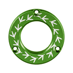 Axcel Driver Sight Hubcap, Turkey Tracks engraving, Green