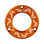 Axcel Driver Sight Hubcap, Deer Antlers engraving, Orange