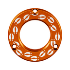 Axcel Driver Sight Hubcap, Deer Tracks engraving, Orange