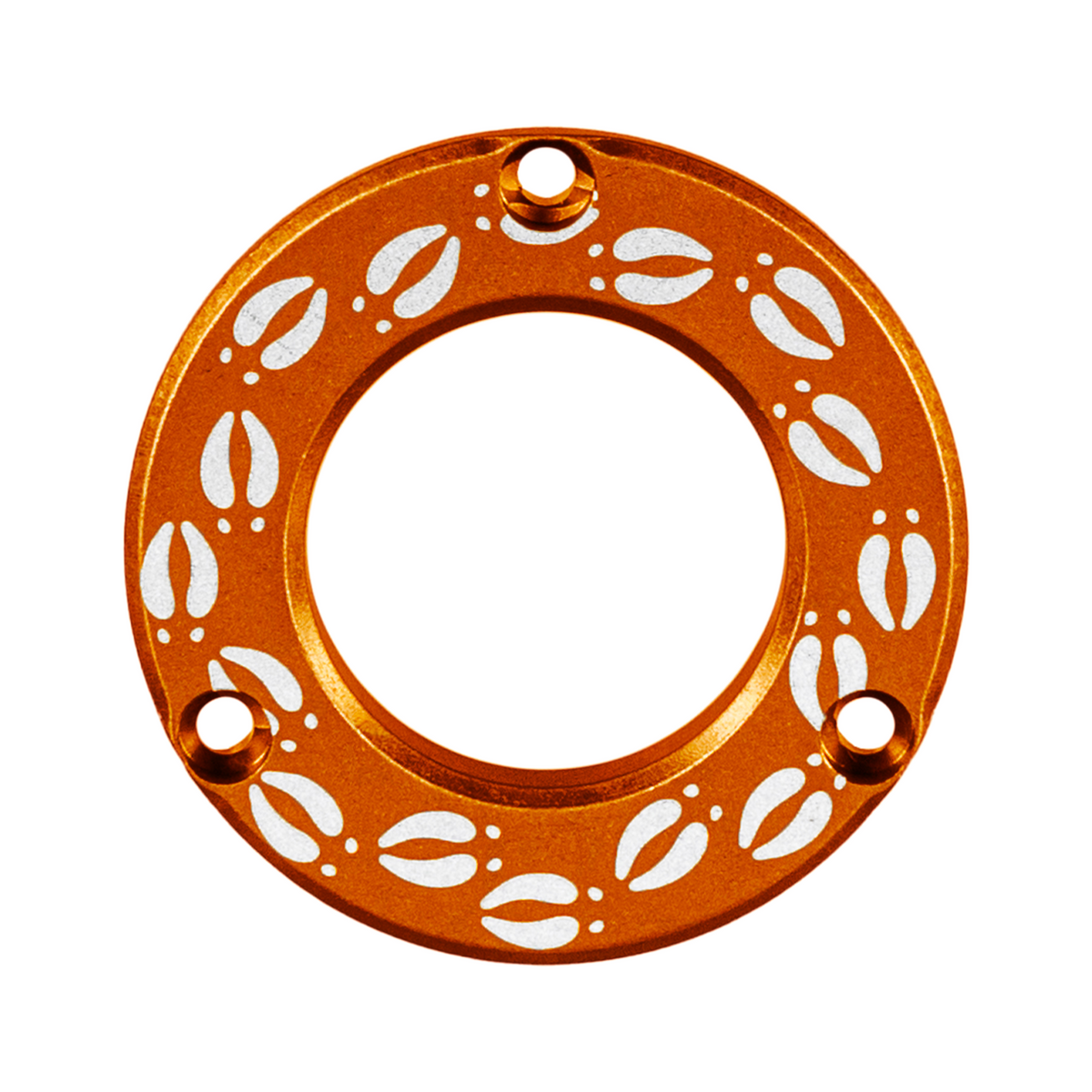 Axcel Driver Sight Hubcap, Deer Tracks engraving, Orange