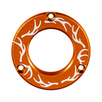 Axcel Driver Sight Hubcap, Elk Antlers engraving, Orange