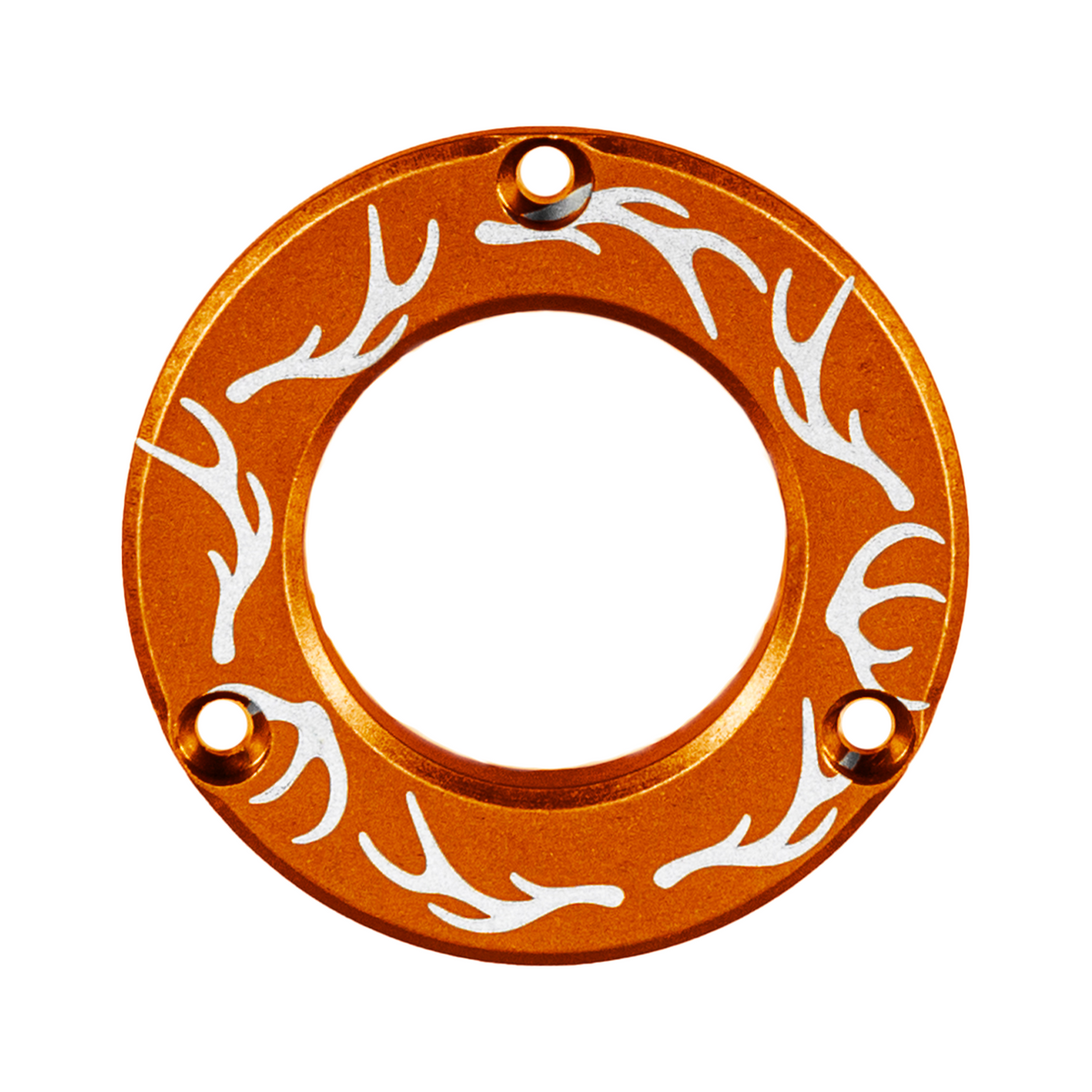 Axcel Driver Sight Hubcap, Elk Antlers engraving, Orange
