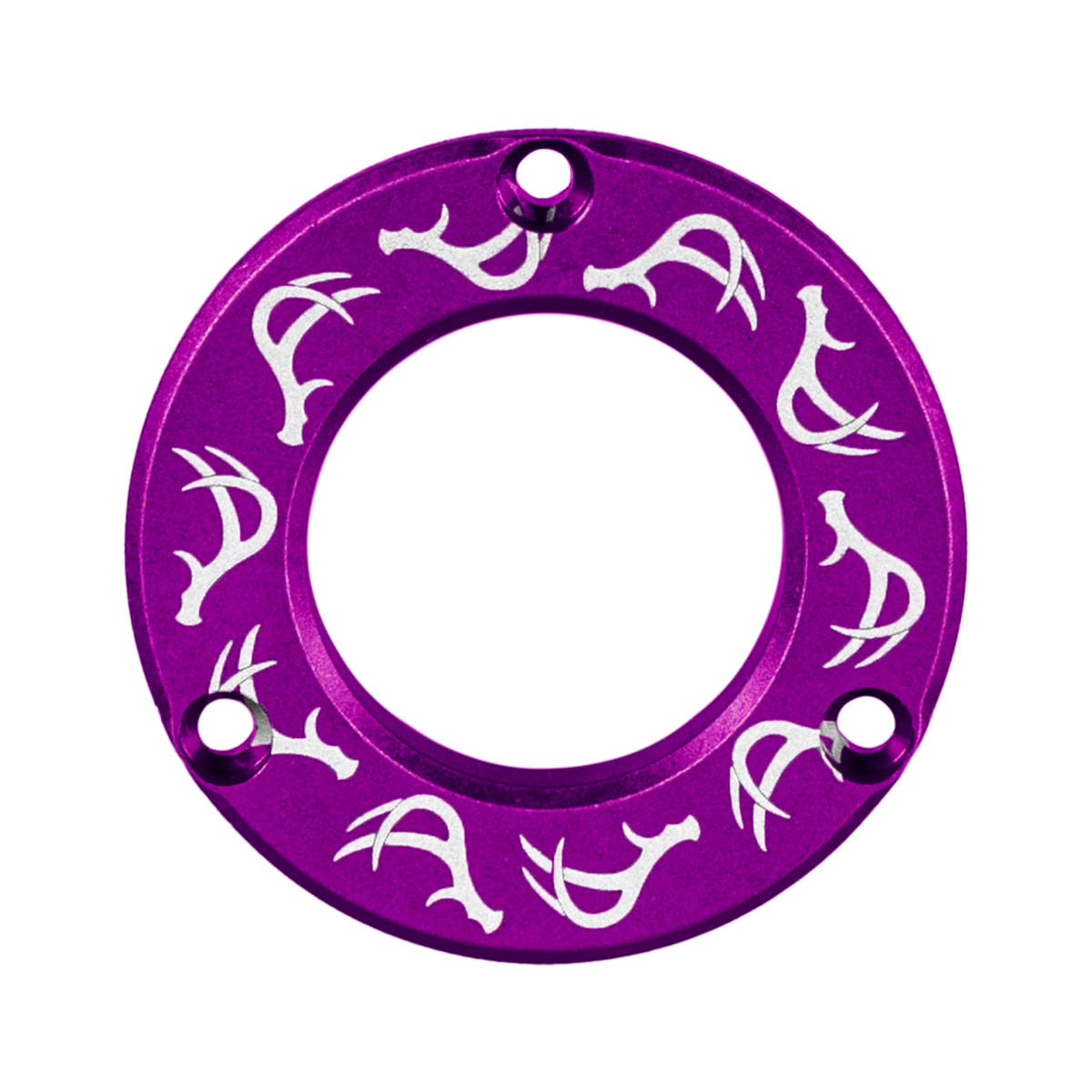 Axcel Driver Sight Hubcap, Deer Antlers engraving, Purple