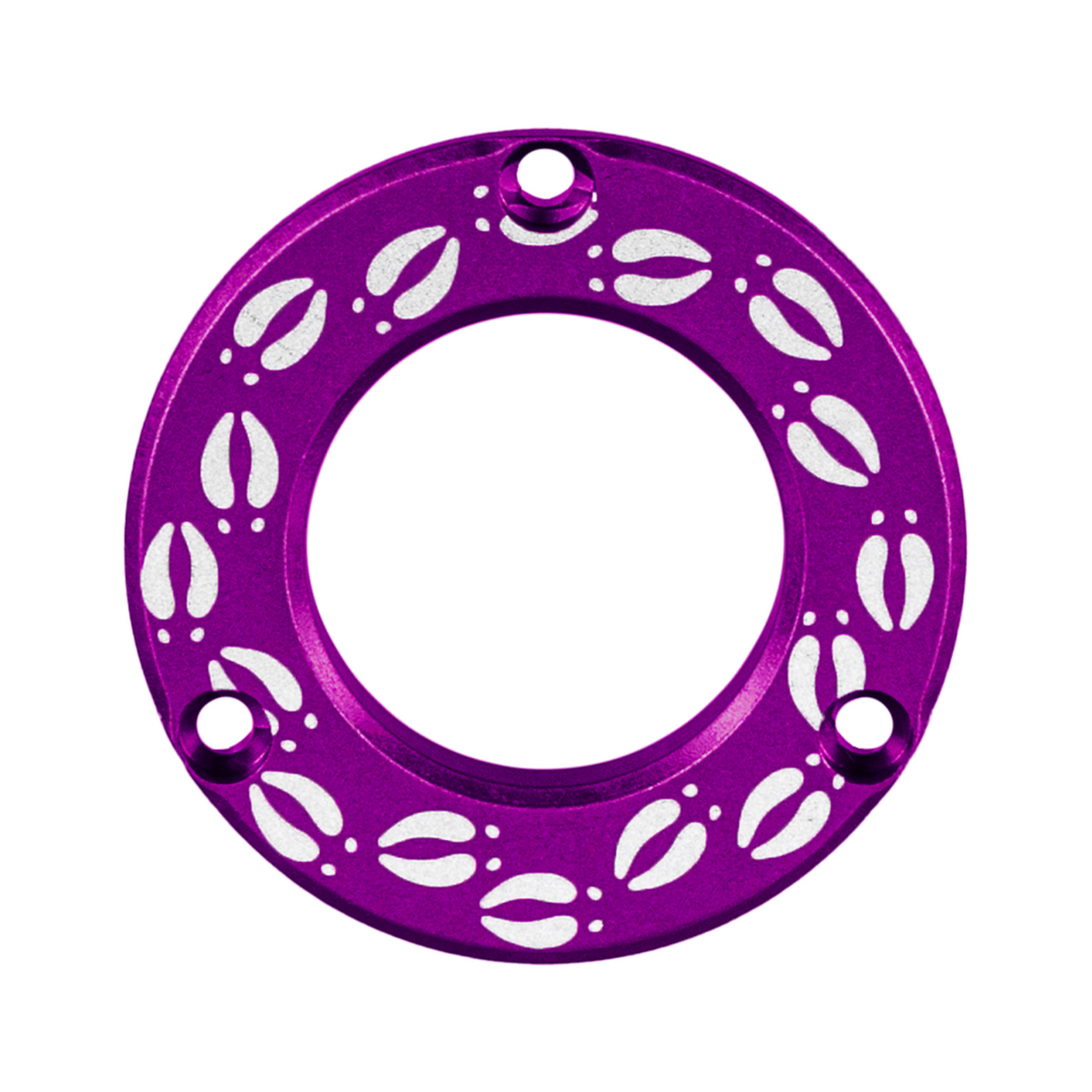 Axcel Driver Sight Hubcap, Deer Tracks engraving, Purple