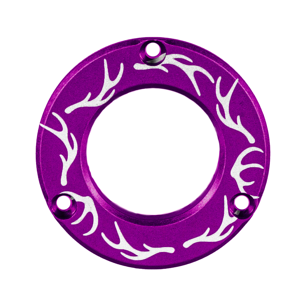 Axcel Driver Sight Hubcap, Elk Antlers engraving, Purple