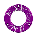 Axcel Driver Sight Hubcap, Fractured Texture engraving, Purple