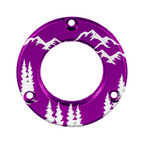 Axcel Driver Sight Hubcap, Mountains engraving, Purple
