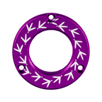 Axcel Driver Sight Hubcap, Turkey Tracks engraving, Purple