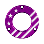 Axcel Driver Sight Hubcap, Made in USA/Patriotic engraving, Purple