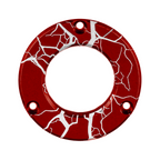 Axcel Driver Sight Hubcap, Fractured Texture engraving, Red