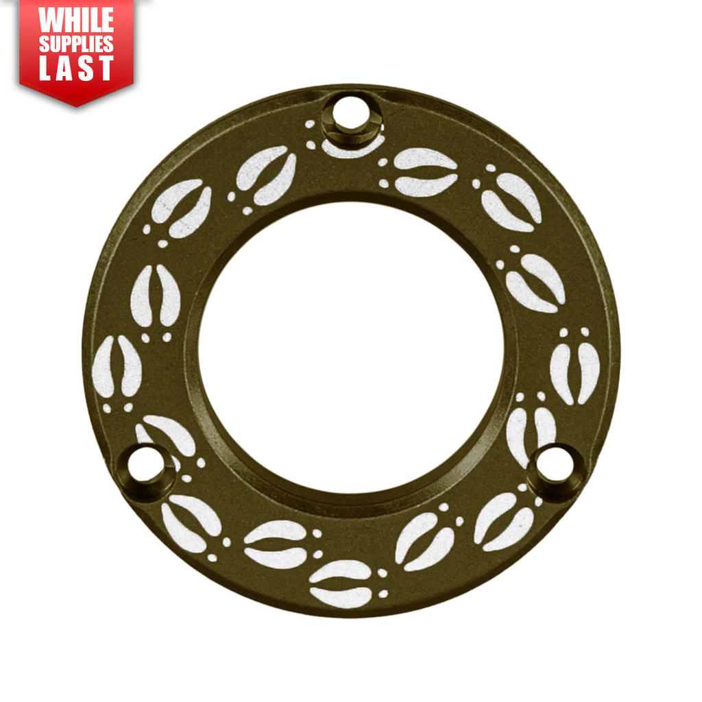 Axcel Driver Sight Hubcap, Deer Tracks engraving, Tactical Bowhunting Green