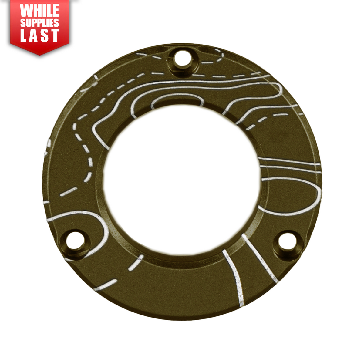Axcel Driver Sight Hubcap, Topographical Map engraving, Tactical Bowhunting Green