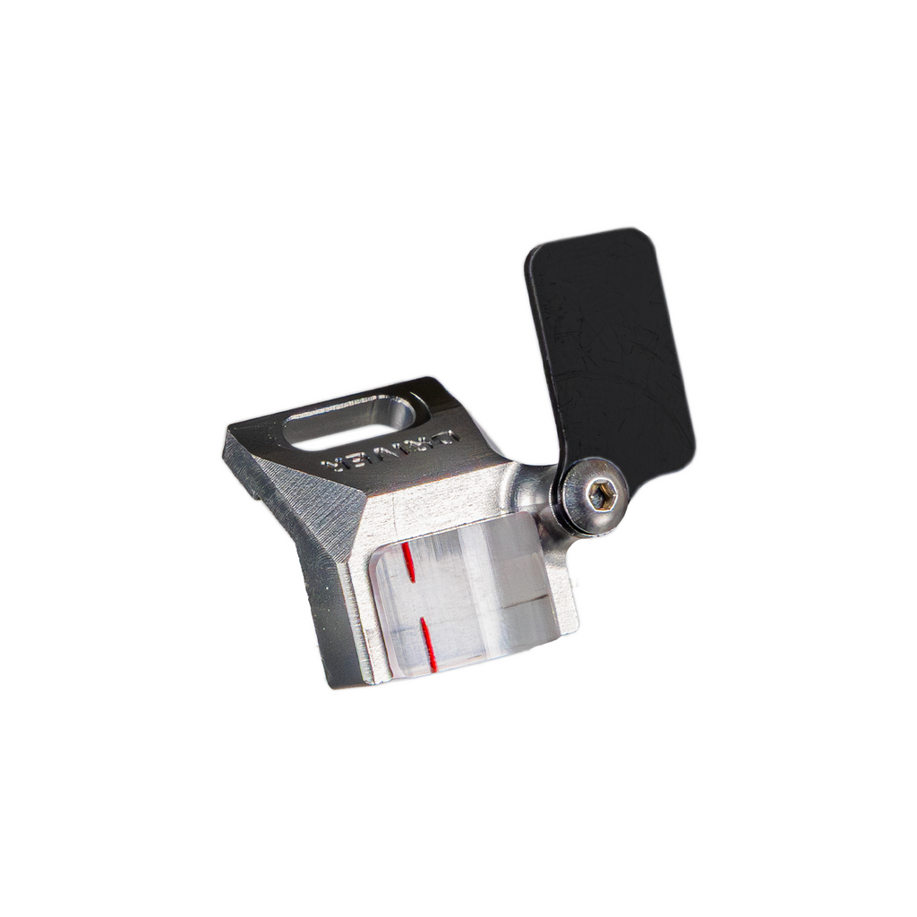 Axcel Sight Scale Magnifier for Driver, machined aluminium body with black yardage cover