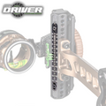 Axcel Driver 100+ Metal Sight Tape, laser-engraved metal scale mounted on an Axcel Driver hunting sight