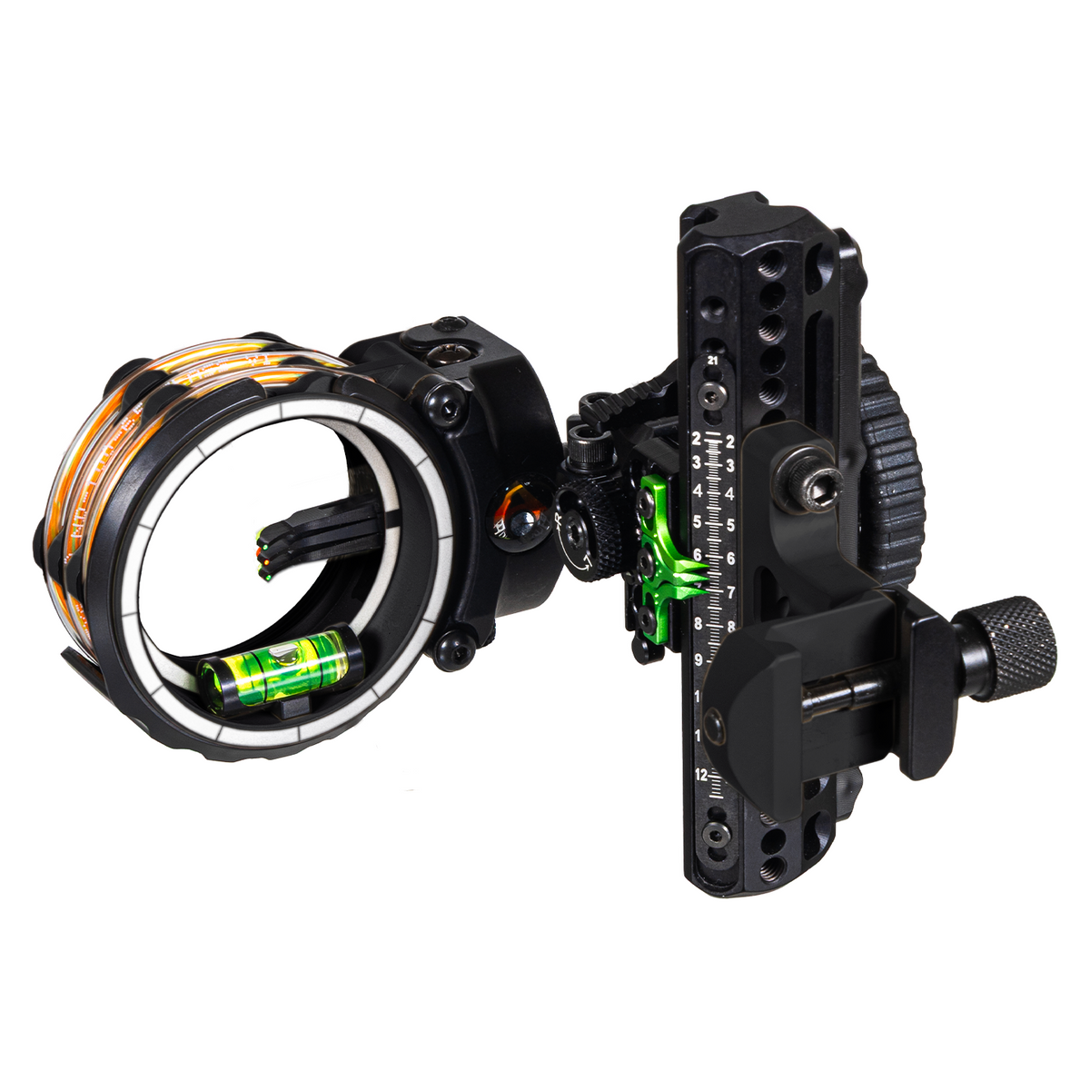 Axcel Driver CK AccuStat II Multi Pin Picatinny bow sight, Midnight Cerakote, AccuStat II 3-Pin, .019 pins