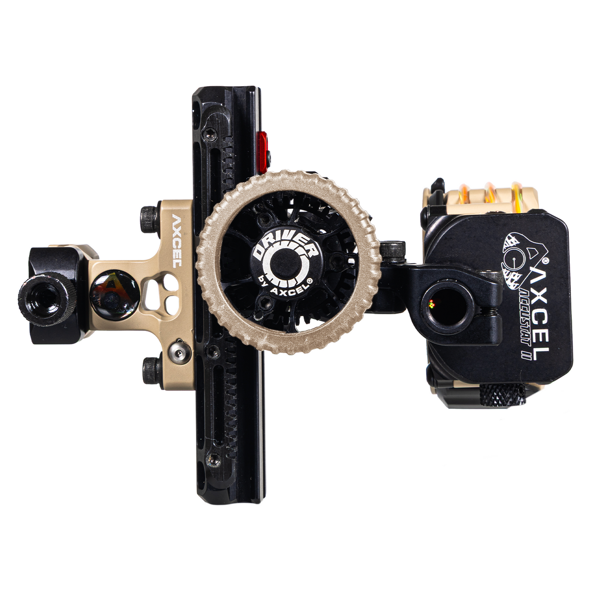 Axcel Driver CK AccuStat II Multi Pin Picatinny bow sight, Terrain Cerakote, top view