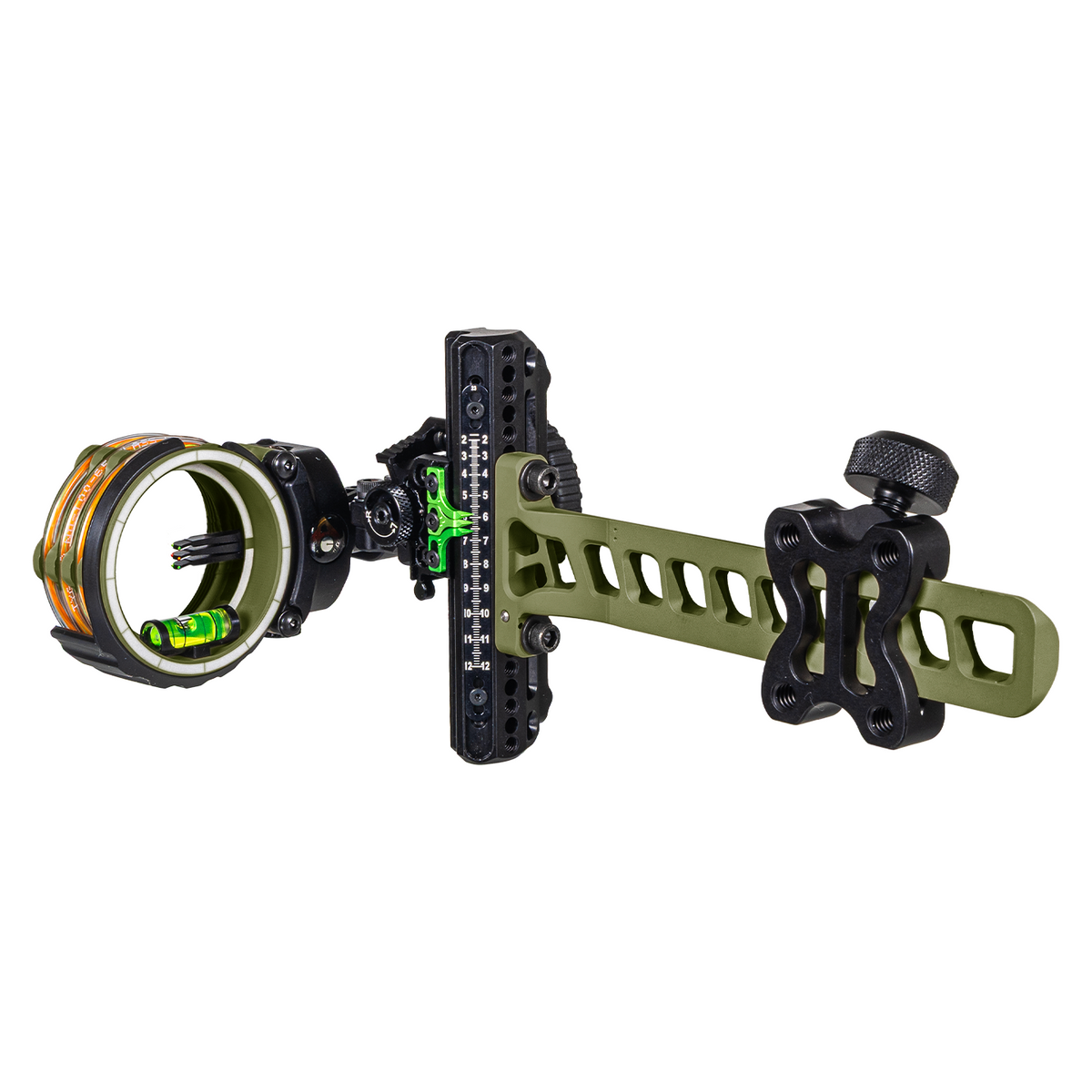 Axcel Driver CK Standard Pro bow sight, Evergreen Cerakote, AccuStat II 3-Pin scope, .019" pins